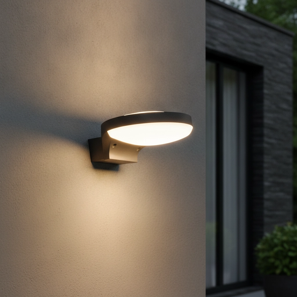 Sleek wall lamp Enzi anthracite