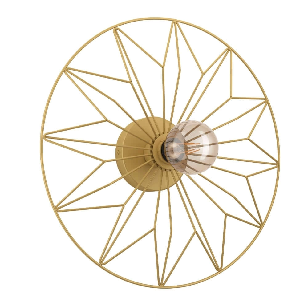 Golden ceiling lamp Castanuelo