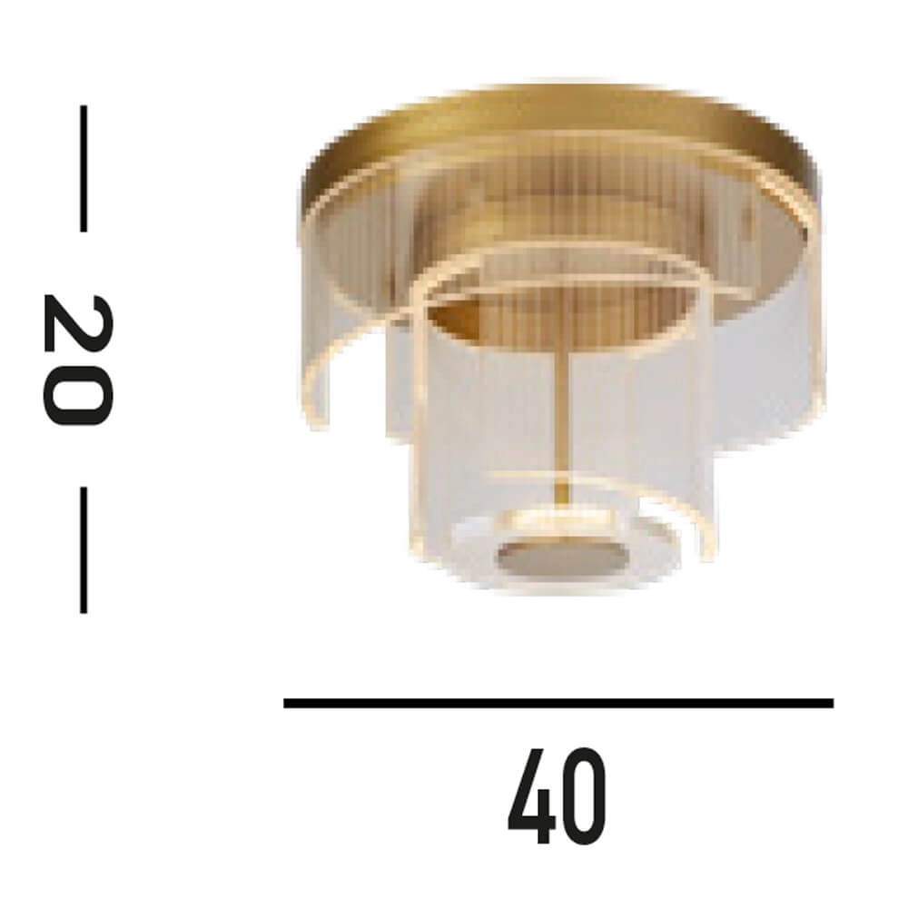 Ceiling lamp Deco gold Searchlight 5053423273433