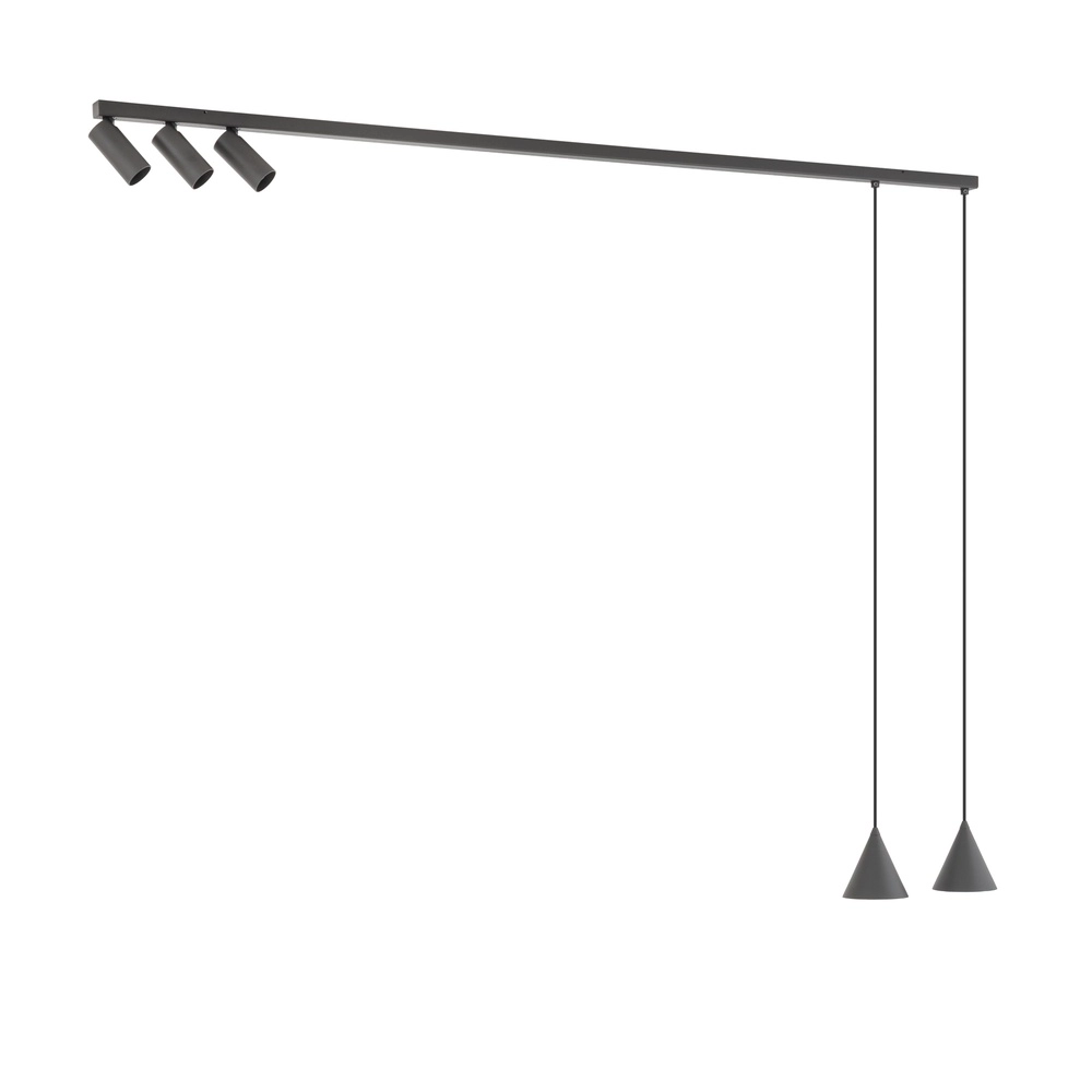 Ceiling and pendant lamp Fourty Umbra Grey
