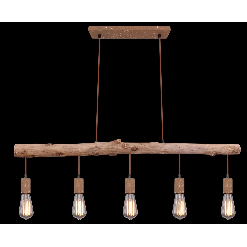 Dining room pendant lamp Jakob rust brown Globo 9007371389636