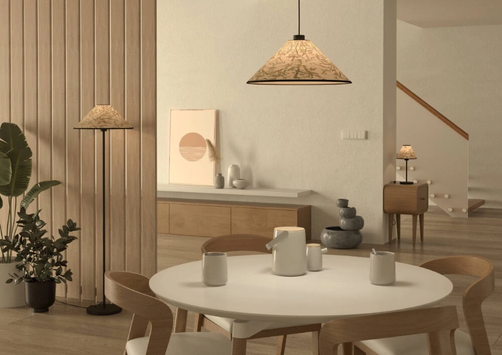 Natural pendant lamp Oxpark Ø 42cm Eglo 9002759439422