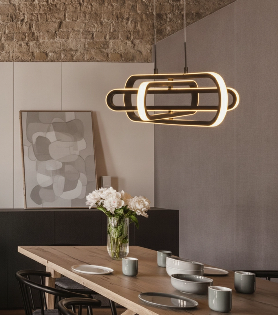 Design pendant lamp Arte Black oval
