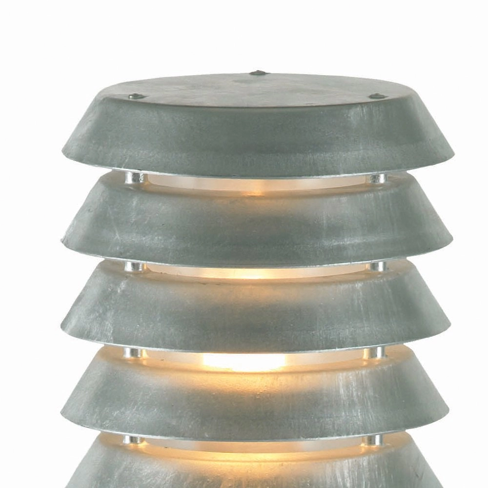 Zinc terrace lamp Selhalm with wood Franssen 7042891440636