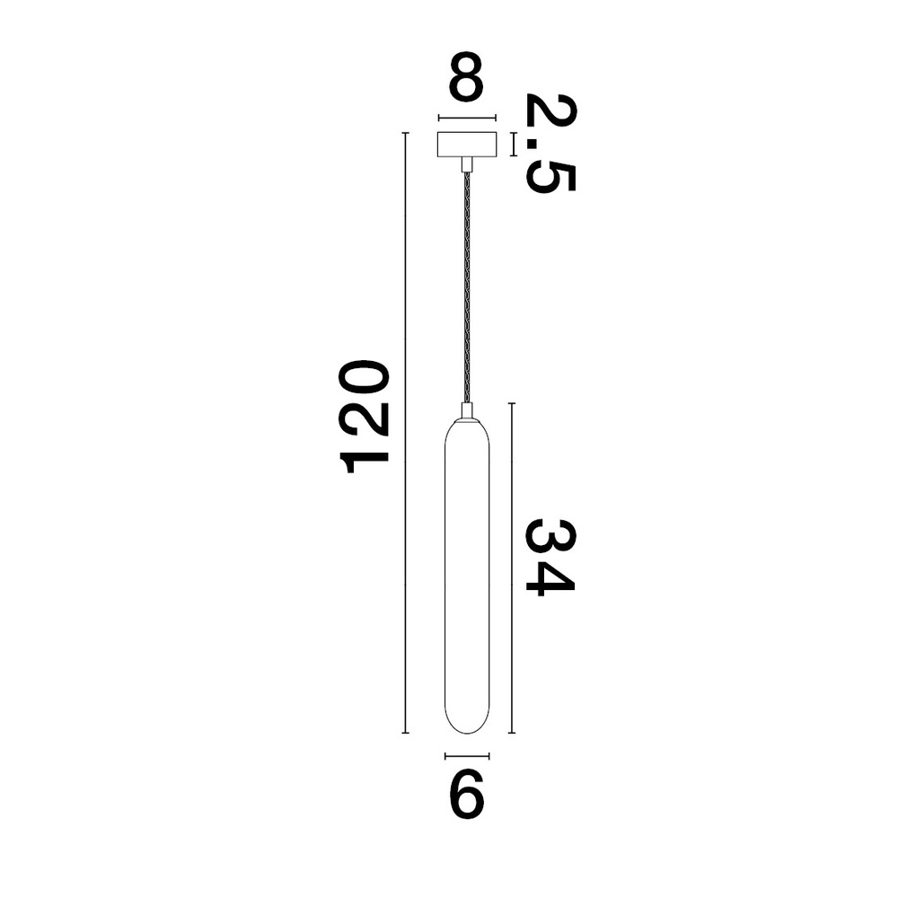 Design pendant lamp Gustave black single Lyora 5212017443298
