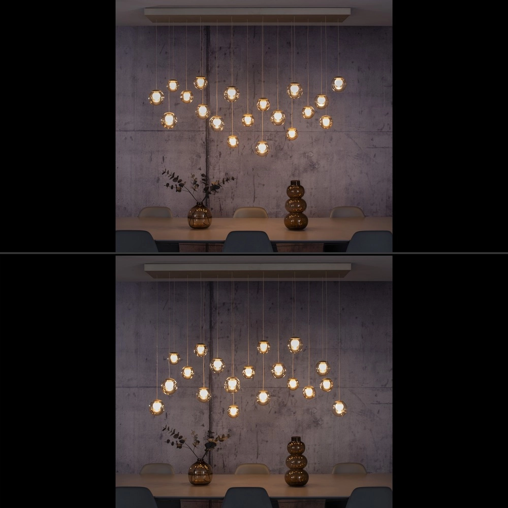 19-light pendant lamp Pure Popup Bronce Paul Neuhaus 4012248396704