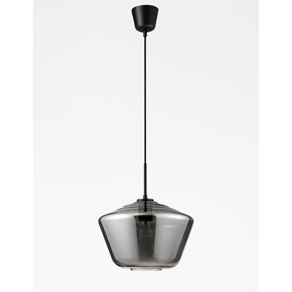 Pendant lamp Veiro chrome glass Ø 30 x 22cm Lyora 5212017421302