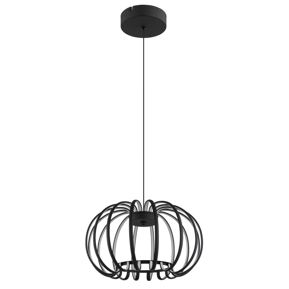 Black pendant lamp Ribbon Design Globo 9007371575305