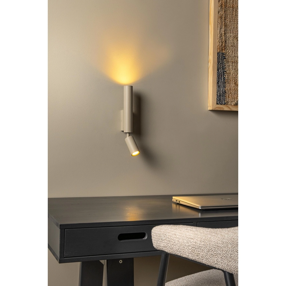 Wall light Otimo sand brown Lucide 5411212094179