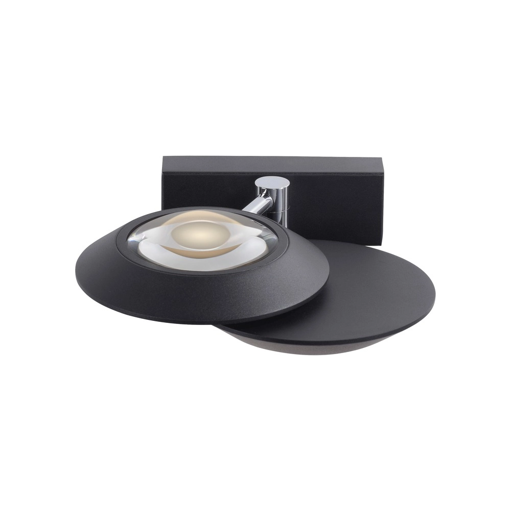 2L led wall light Pure Oculis black pearl Paul Neuhaus 4012248397008
