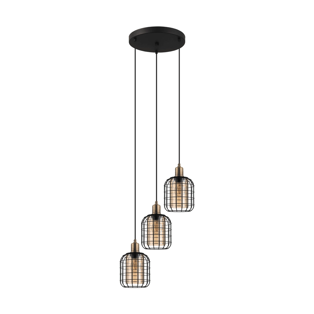 Vide pendant lamp Chisle 3-light