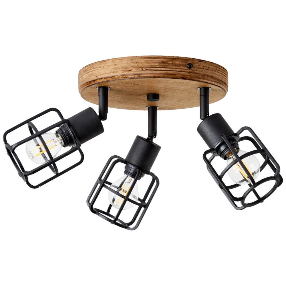 Industrial ceiling lamp Gwen 3-light Brilliant 4004353409820