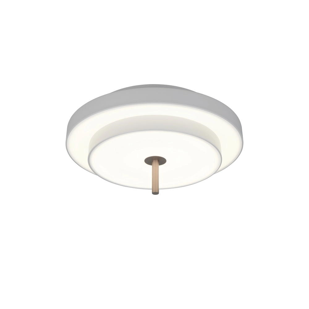 Modern ceiling lamp Keaton white Ø 40cm Trio 4017807653700