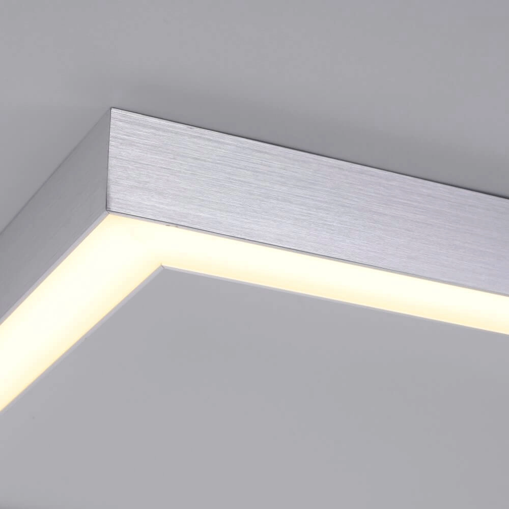 Rectangular ceiling lamp Pure Lines Square aluminum Paul Neuhaus 4012248357934