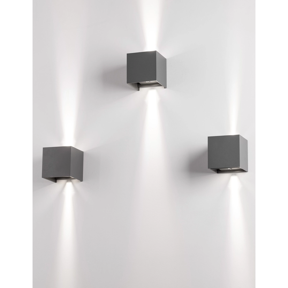 Square surface-mounted spot Como grey Lyora 5212017412942