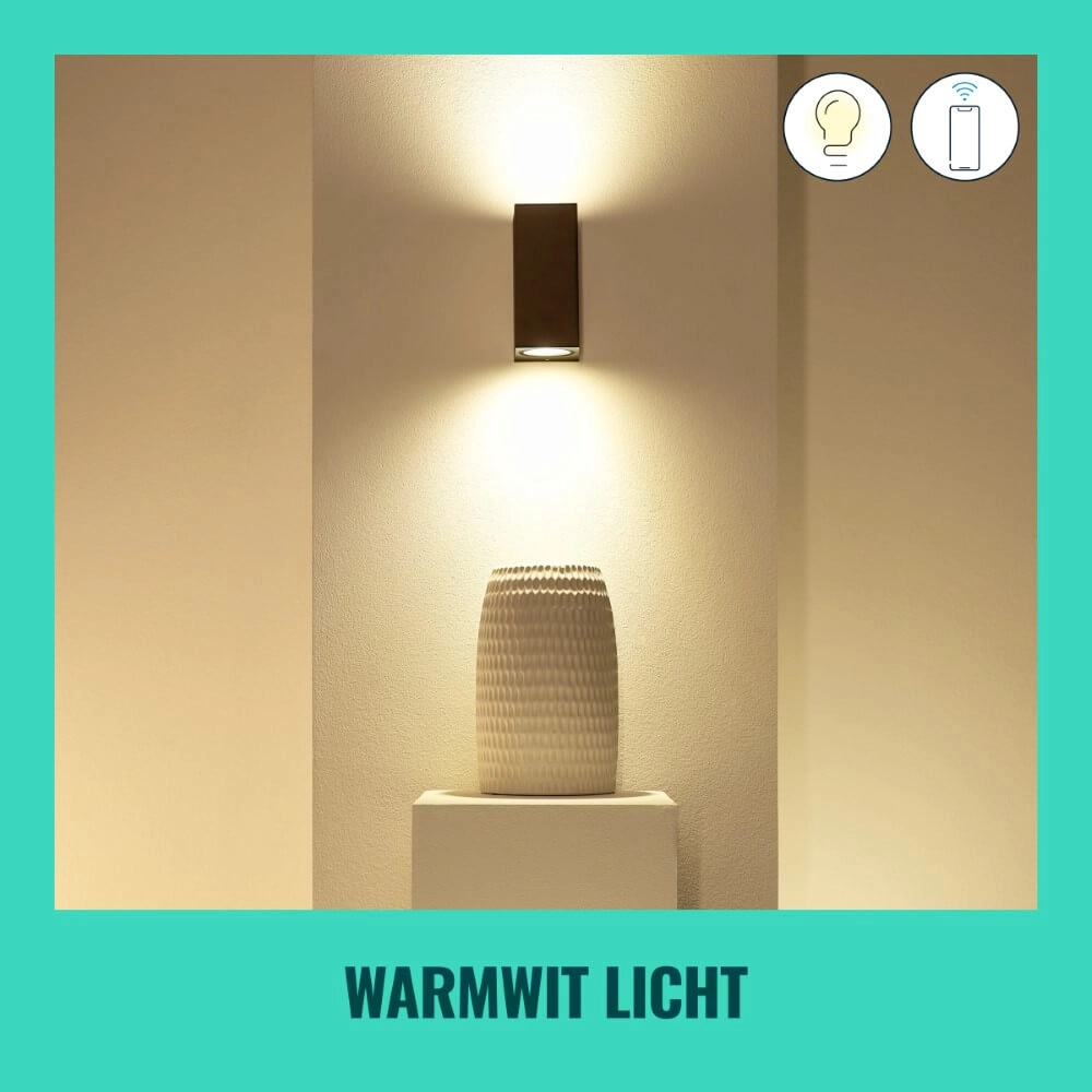 Wall spotlight Up and Down Smart - Black WiZ 8719514554610