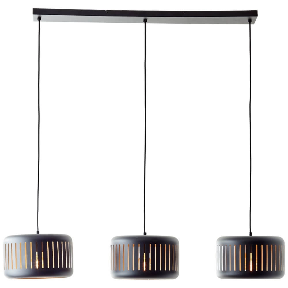 Dining table pendant lamp Tyas 3 hoods