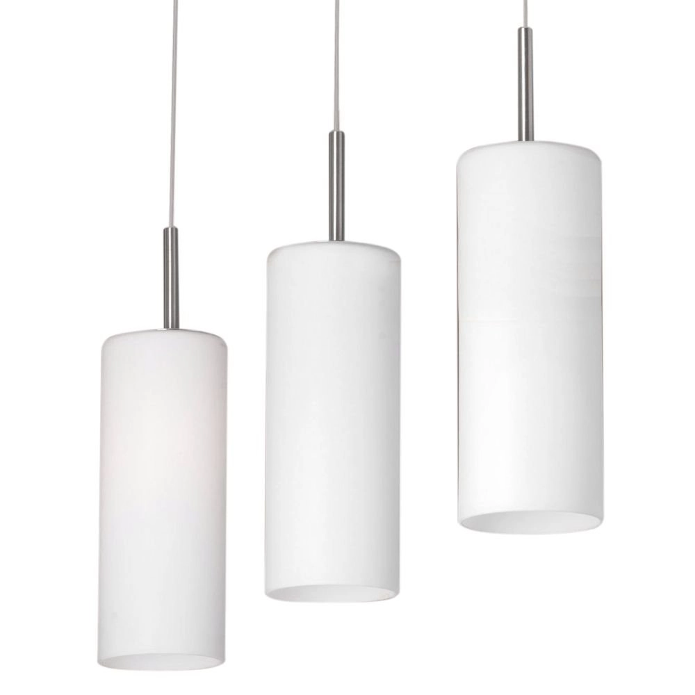 Pendant lamp Troy 3 3-light metal gray with white Eglo 9002759859787