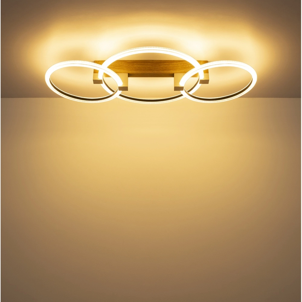 Wooden ceiling lamp Fletcher Design Globo 9007371580293