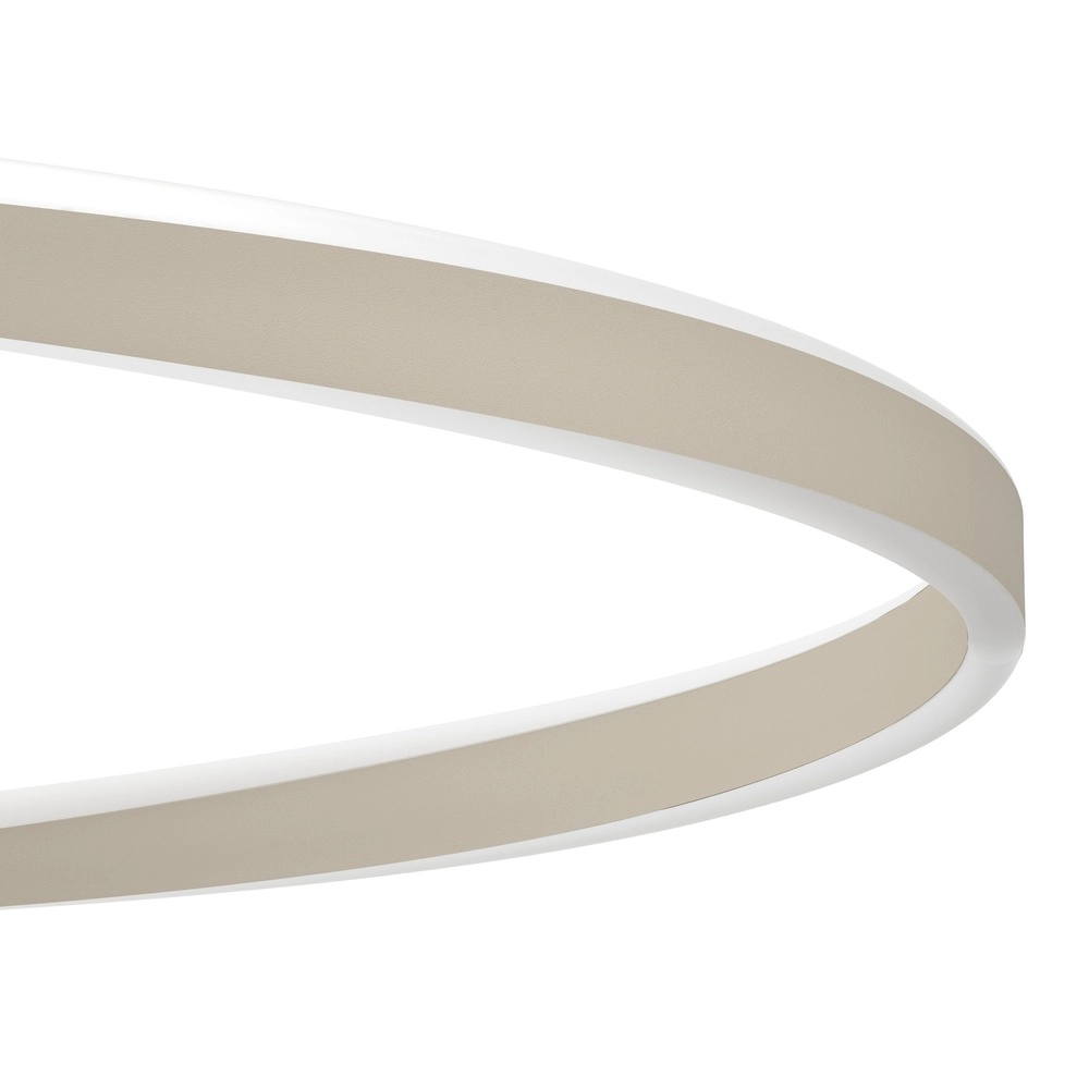 Design pendant lamp Camerota sand brown oval