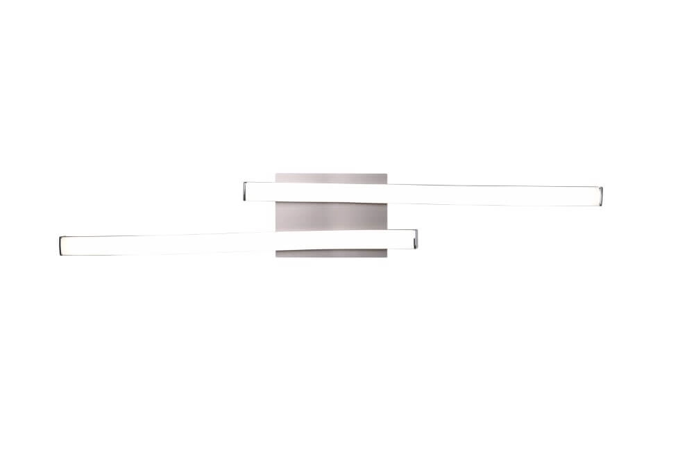 LED ceiling lamp Route Stainless steel 4000K Trio 4017807521696