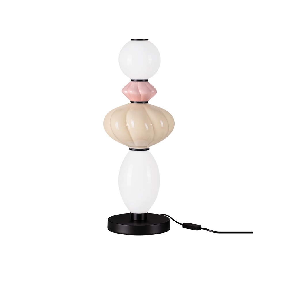 Table lamp Oneta white - pink - beige