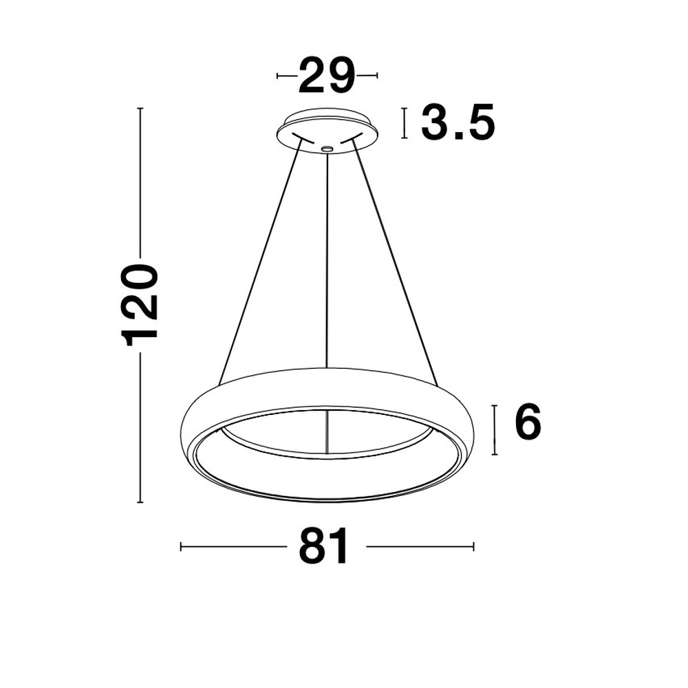 Design pendant lamp Albi coffee brown Ø 81cm Lyora 5212017414892