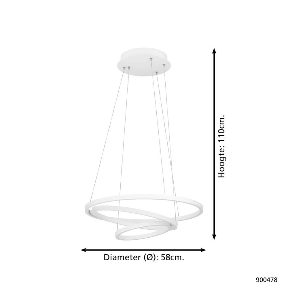 Hanging lamp Zigbee Lobinero-Z white Eglo 9008606244140