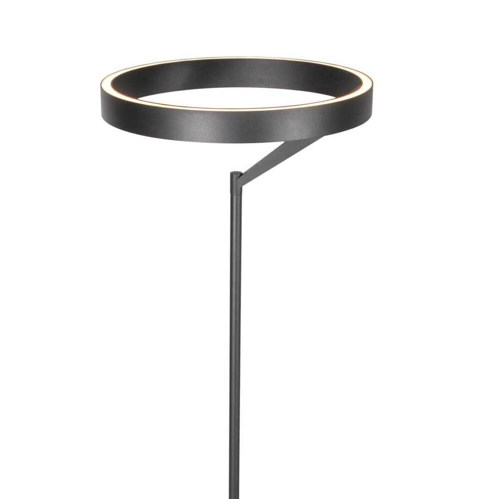 Modern floor lamp Mykty black Ø 40cm Steinhauer 8712746178173
