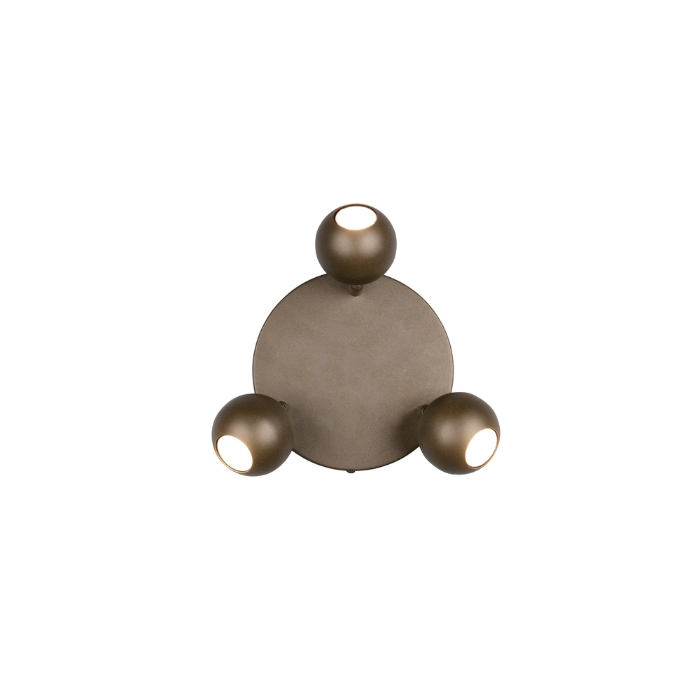 Surface-mounted spot Enaro 3-light platinum
