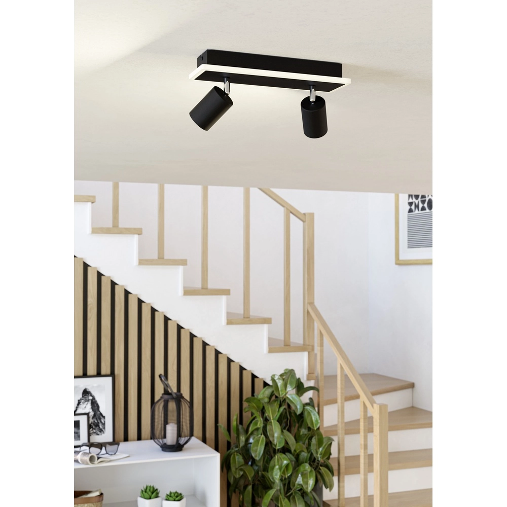 Led ceiling spot Rimbocchi 1 2L - black - orientable Eglo 9008606316557
