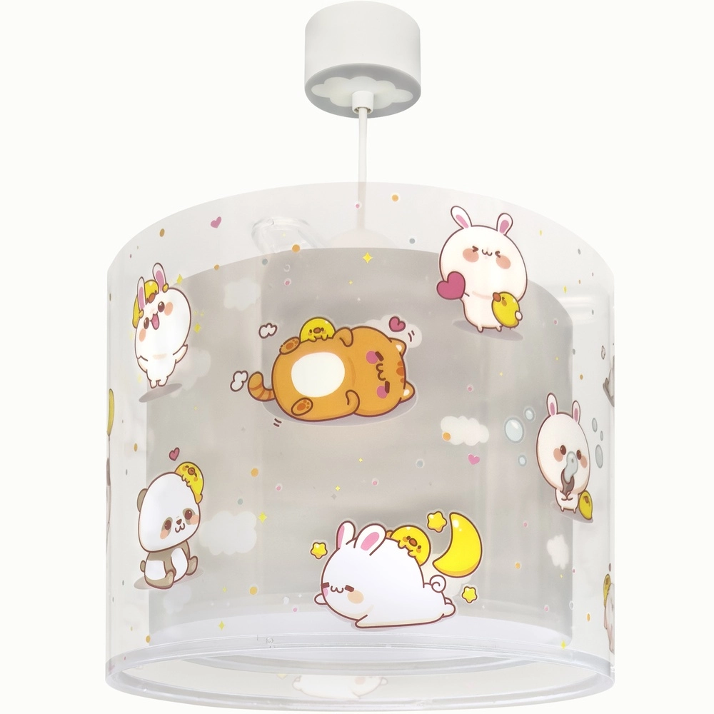 Children's pendant lamp Kawaii Friends Grey glow in the dark Dalber 8420406002682