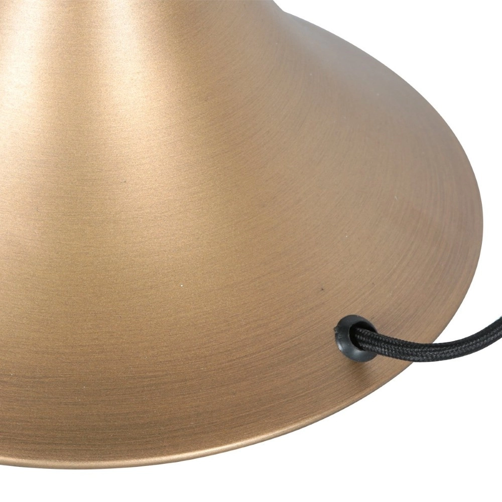 Table lamp Ancilla bronze with amber glass