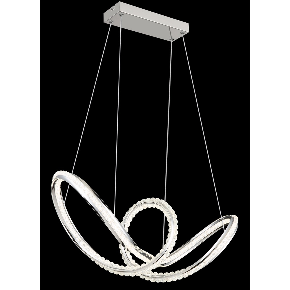 Modern pendant lamp Evangeline chrome Globo 9007371583201