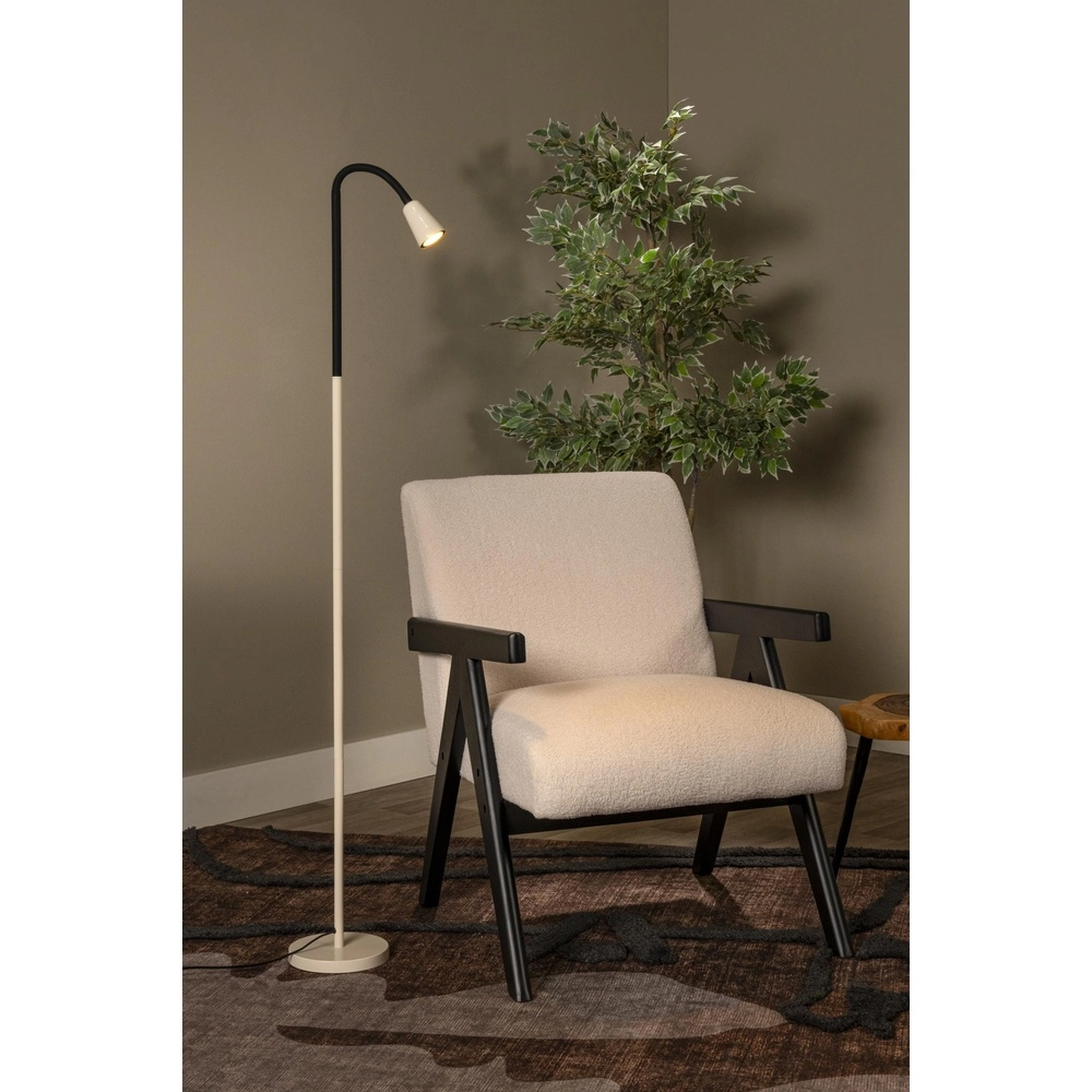 Reading lamp Jasper sand brown Lucide 5411212650320