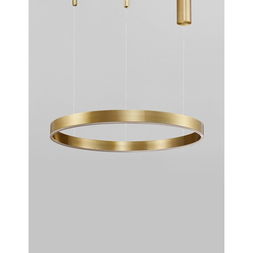 Pendant lamp Motif gold Ø 80cm 3000K Lyora 5212017421951