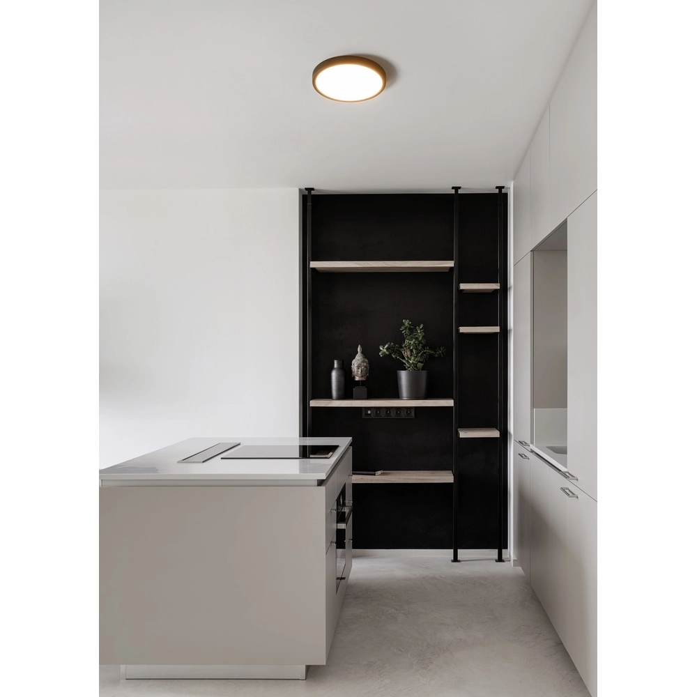 Ceiling light IP44 Fueva 6 round - black - Ø 27,8cm Eglo 9008606330324