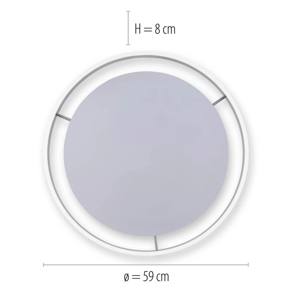 Ceiling lamp Q-Vito Ø 59cm metal Paul Neuhaus 4012248333877