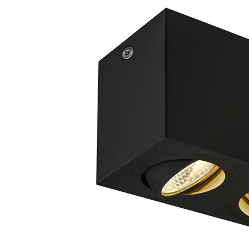 Ceiling light Triledo 2-light 16cm 3000K black SLV 4024163222242