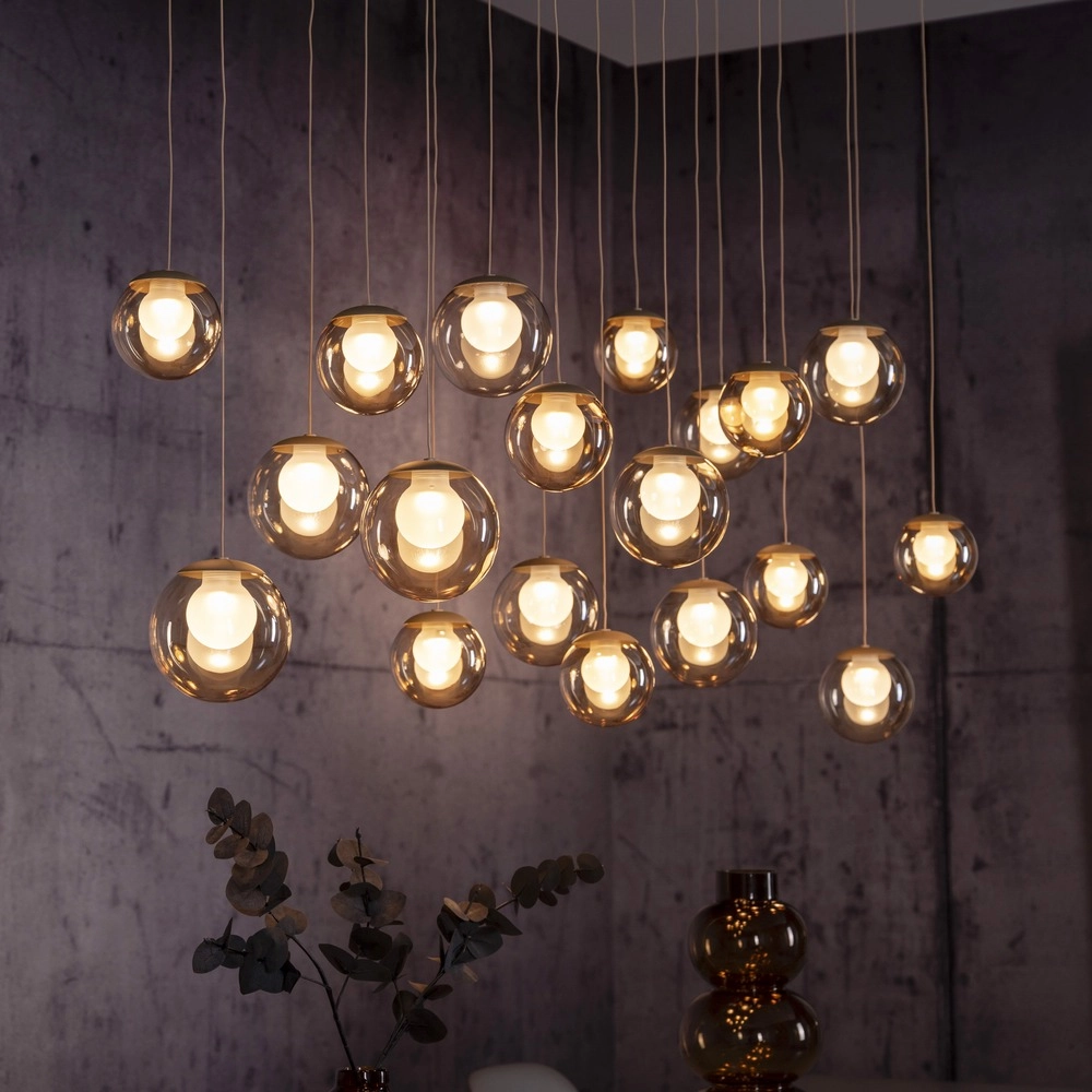 19-light pendant lamp Pure Popup Bronce Paul Neuhaus 4012248396704