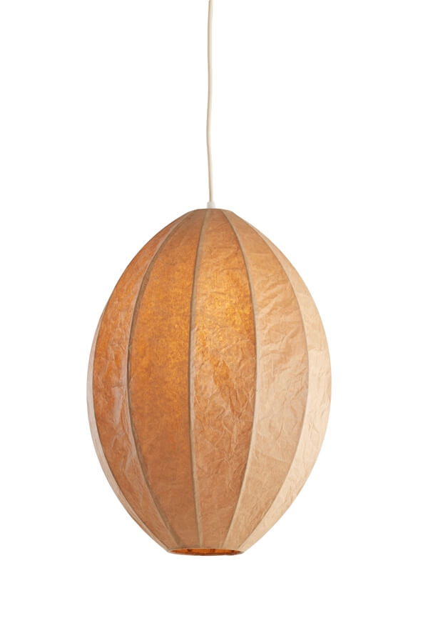 Brown pendant lamp Milatos Ø 38cm