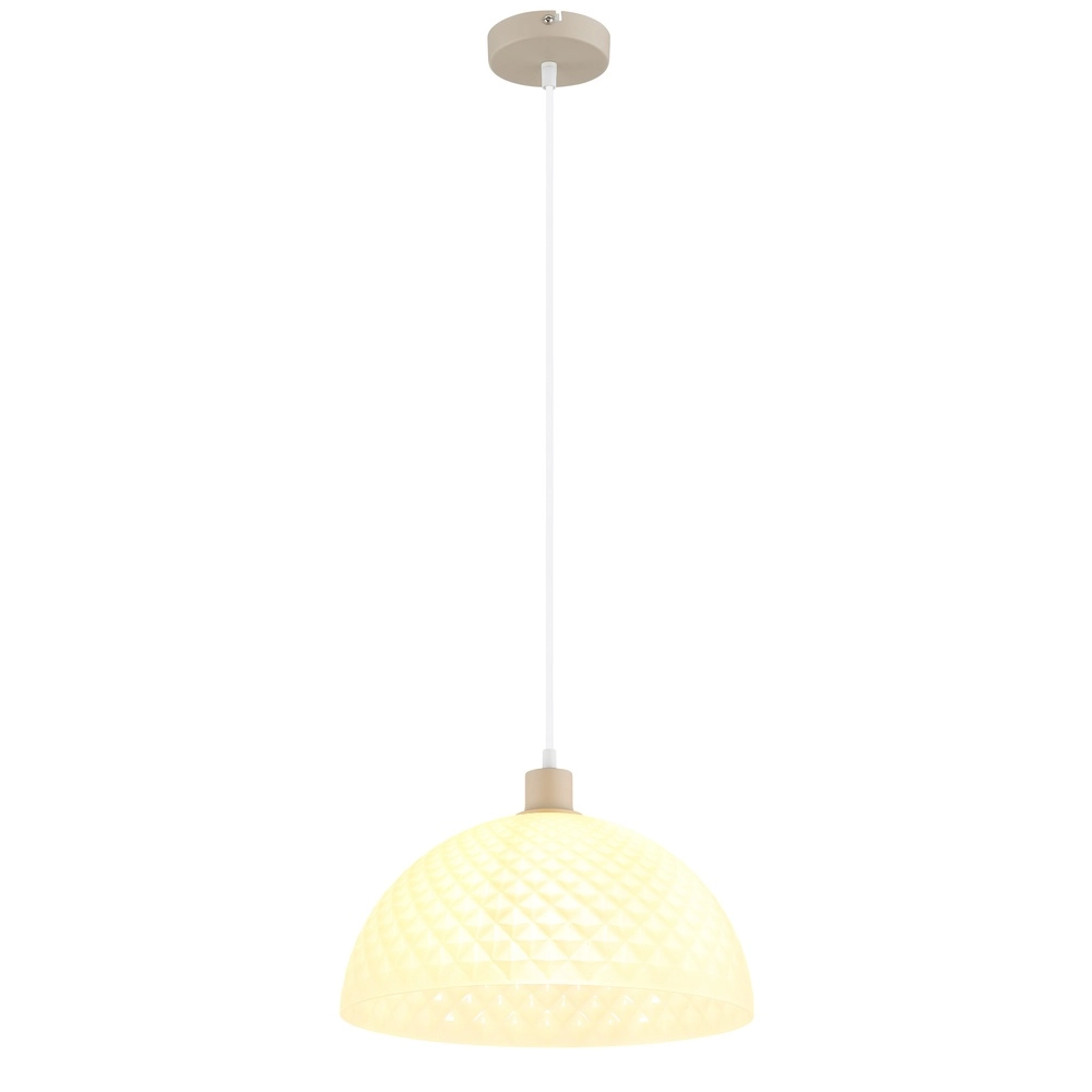 Single pendant lamp Selma sand brown