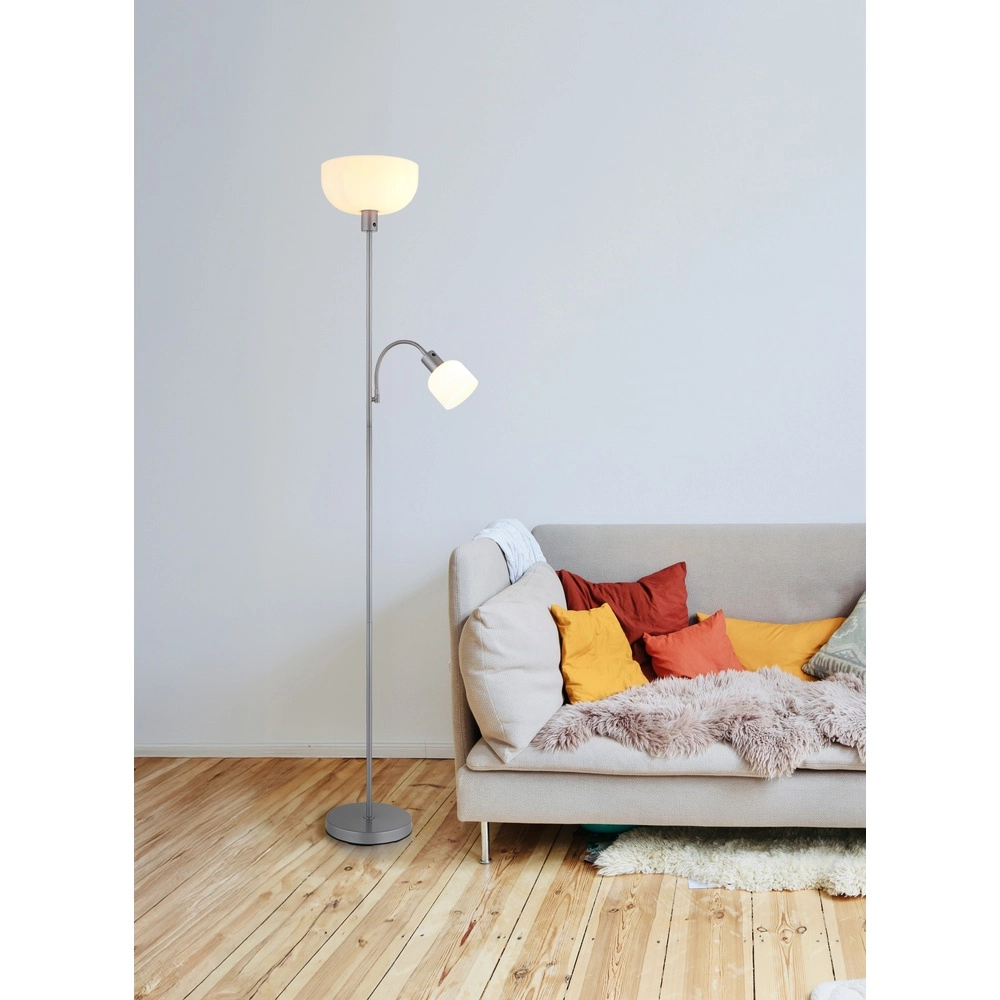 Floor lamp Hinton silver grey Globo 9007371531592