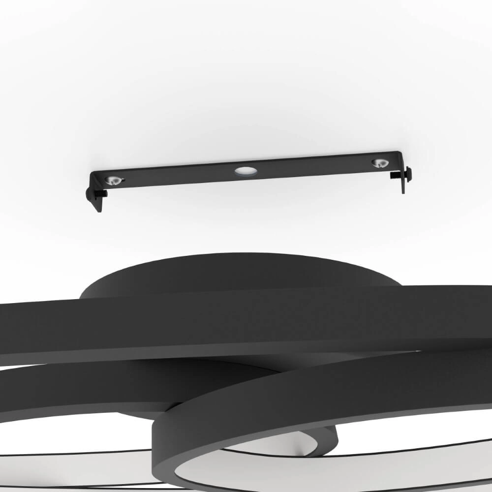Black LED ceiling light Gianella Eglo 9008606275007