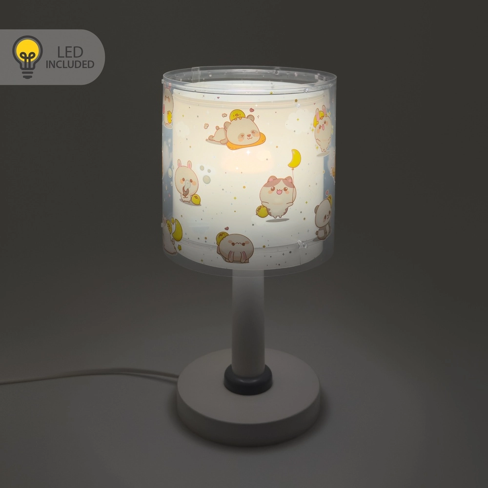 Children's table lamp Kawaii Friends Grey glow in the dark Dalber 8420406417615