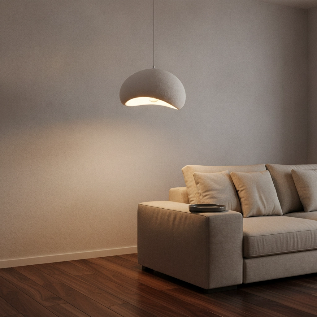 Natural pendant lamp Aere white 40cm
