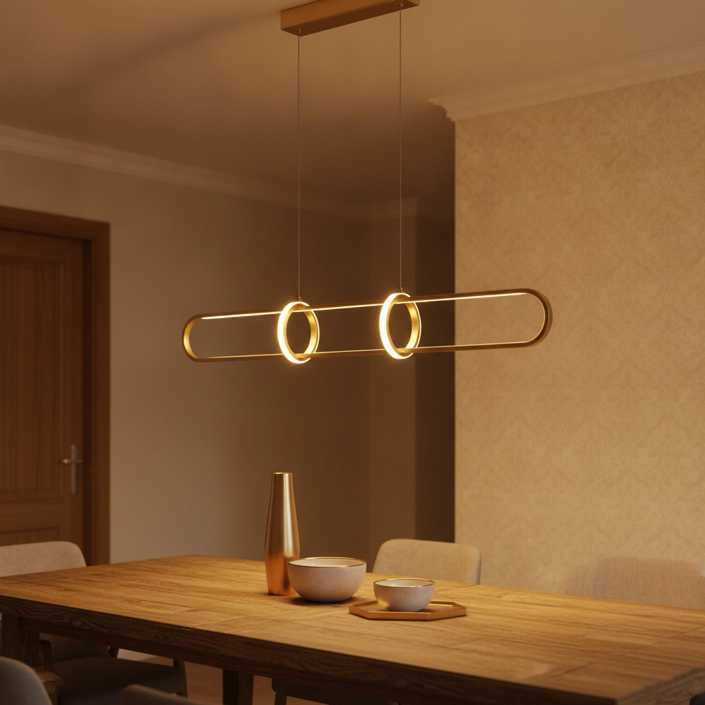 Design pendant lamp Arte elongated gold Lyora 5212017426079