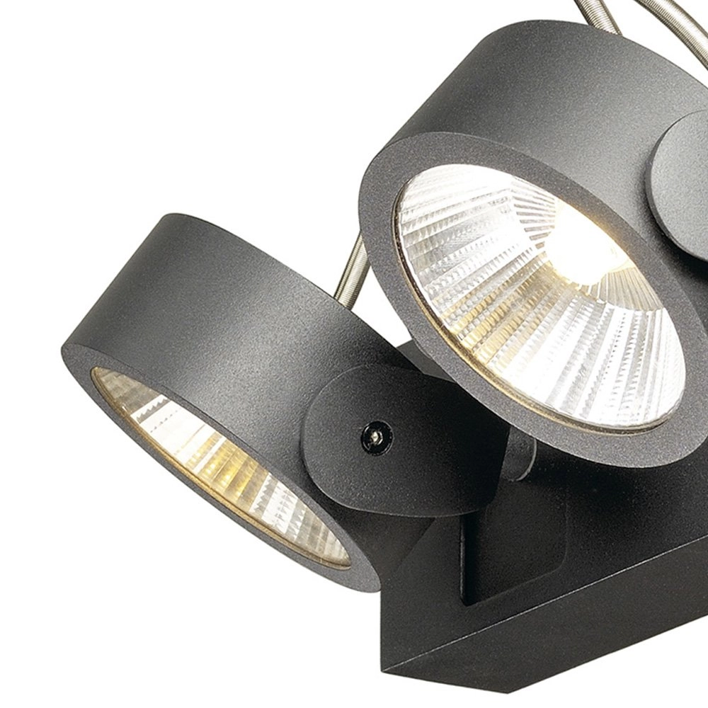 Directional spotlights Kalu Led 2-light - 2x24w black SLV 4024163177443