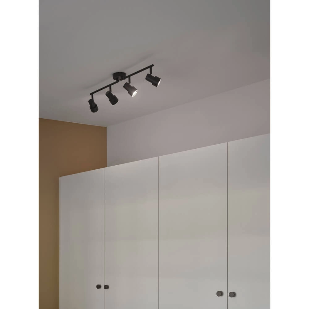 4-light ceiling lamp Boston black Nordlux 5704924024528