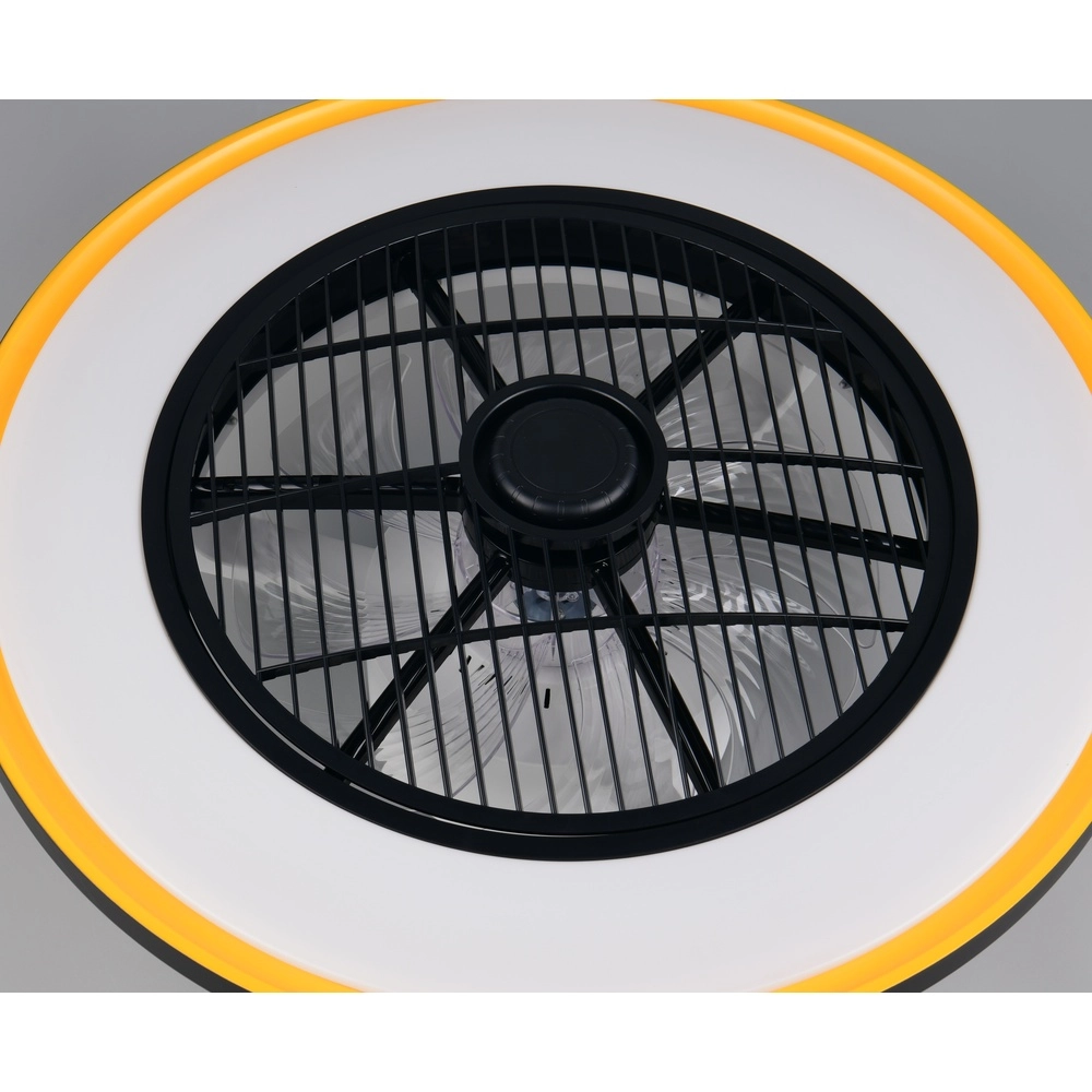 Ceiling fan Varpula black with gold Trio 4017807688597